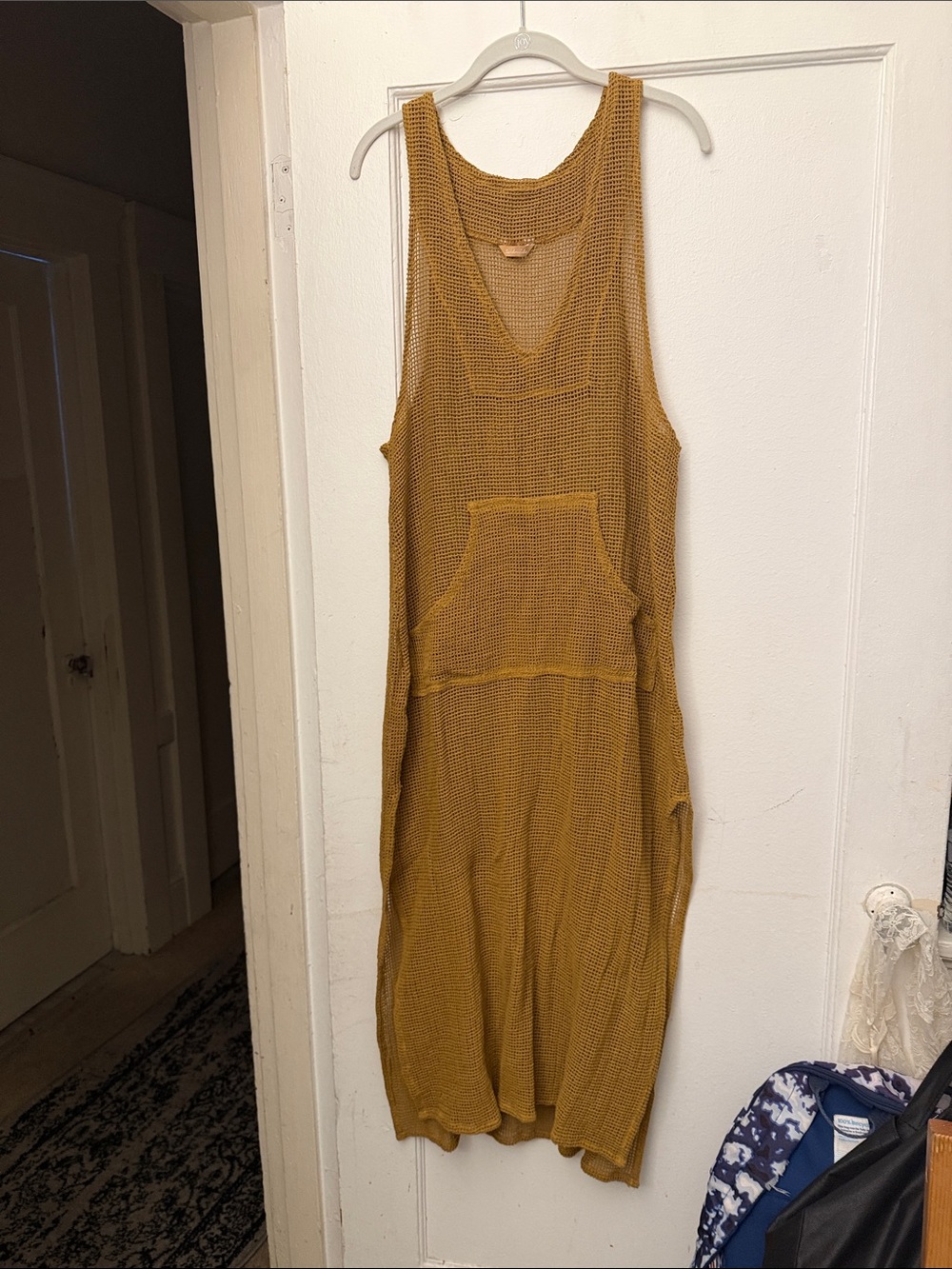 Sandmade Sleeveless Knit Maxi Dress in Mustard